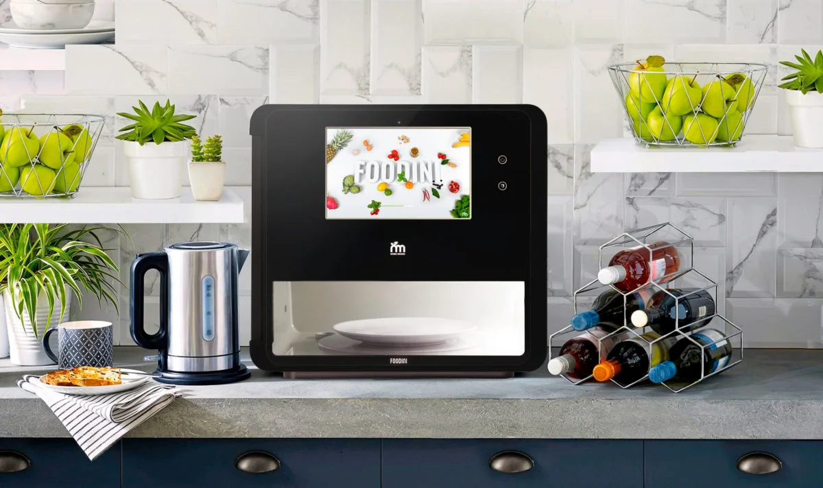 Foodini 3D food printer in a kitchen environment
