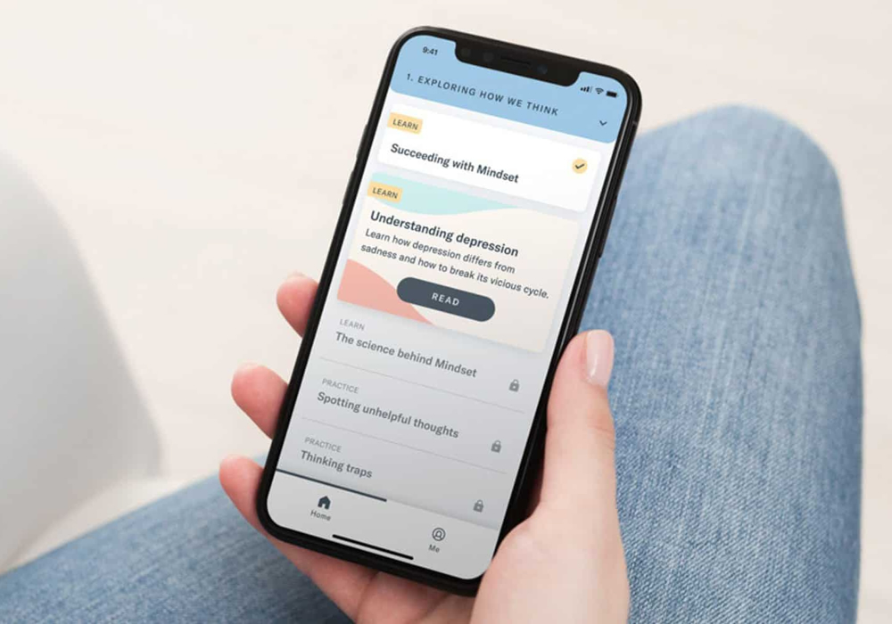 Koa Mindset thought triggers screen